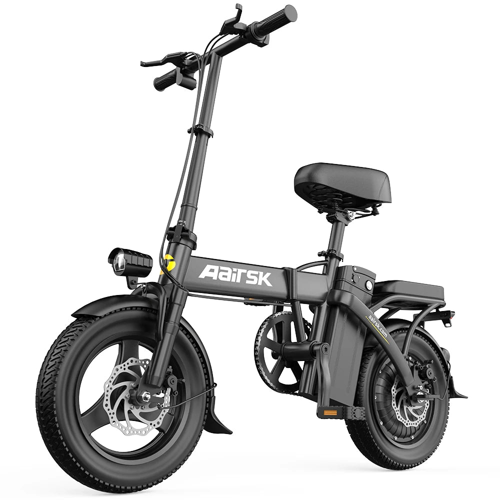 Aairsk Hot Sale Stylish Foldable Electric Scooter Electrique Motorized Bicycle Electric Bicycle with Removable Battery